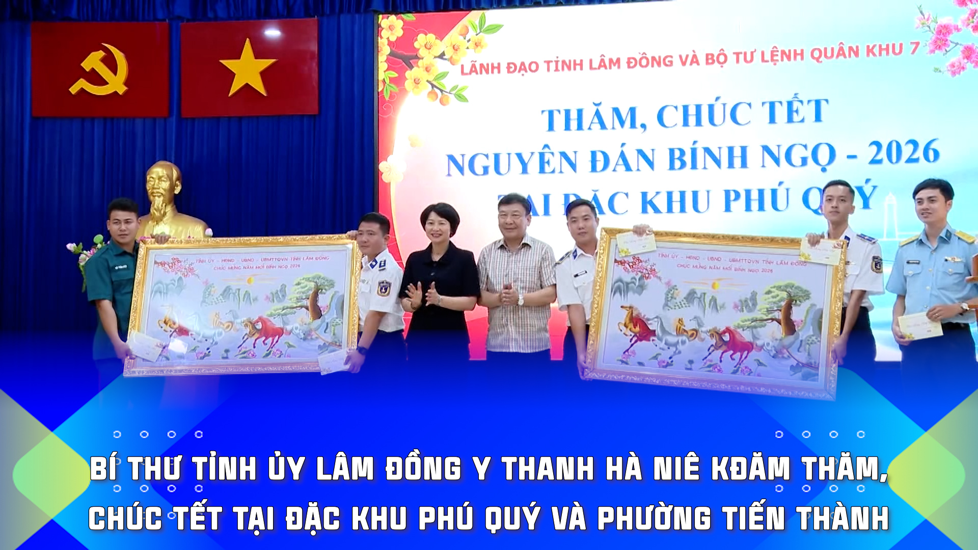 Bí thư Tỉnh ủy Lâm Đồng Y Thanh Hà Niê Kđăm thăm, chúc Tết tại Đặc khu Phú Quý và Phường Tiến Thành